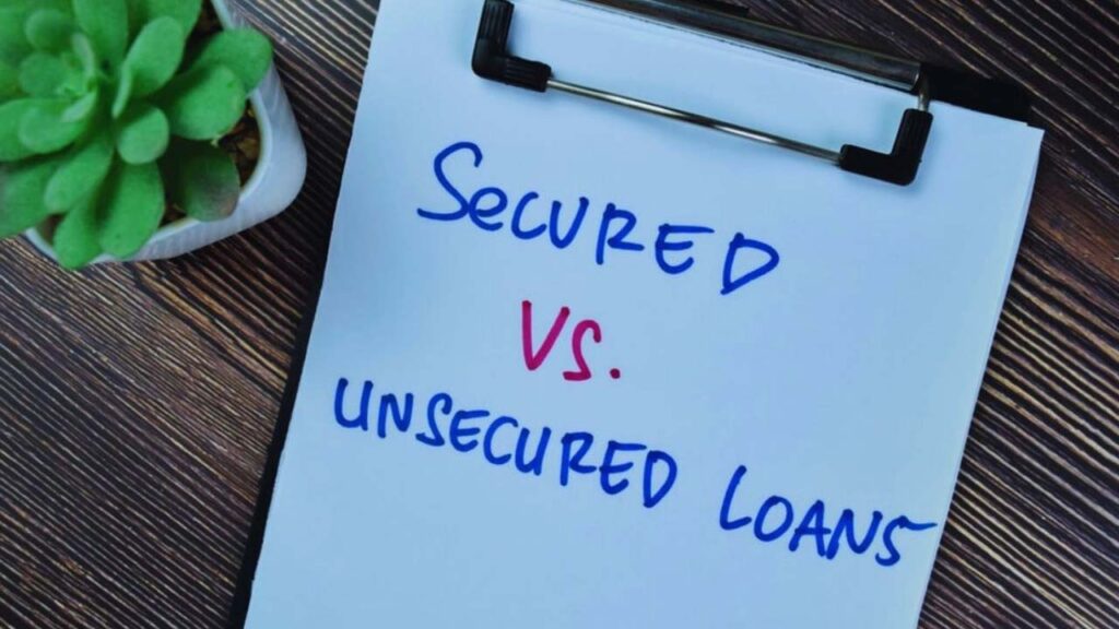 difference between secured and unsecured commercial loans